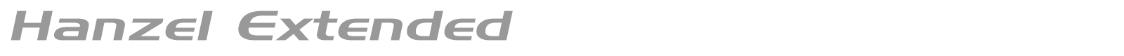 Hanzel Extended font preview